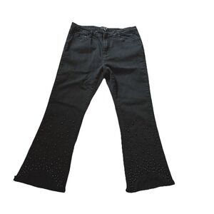 Juliette Women's Jeans Pants Sz 12 Beaded Raw Hen Goth